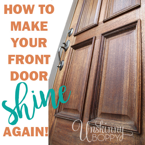 How to polish your wood front door - if your front door has lost it's shine, polish some new life into with with just a few easy steps. 