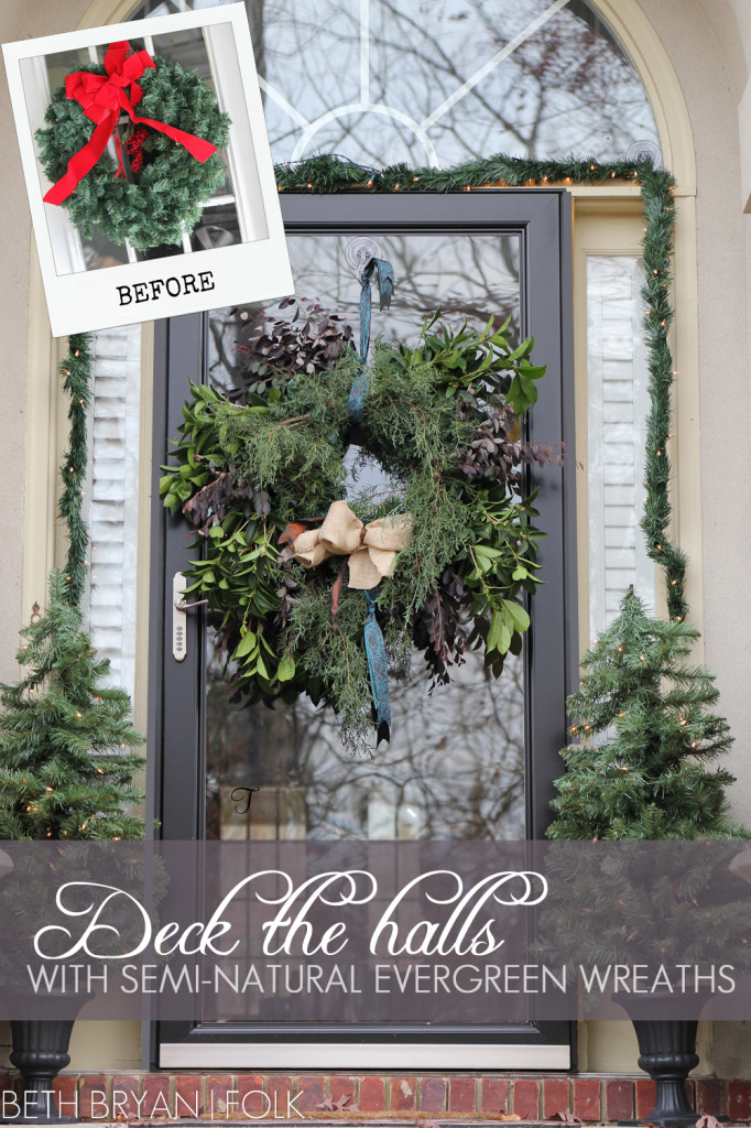 Excellent tutorial for making your own evergreen Christmas wreaths