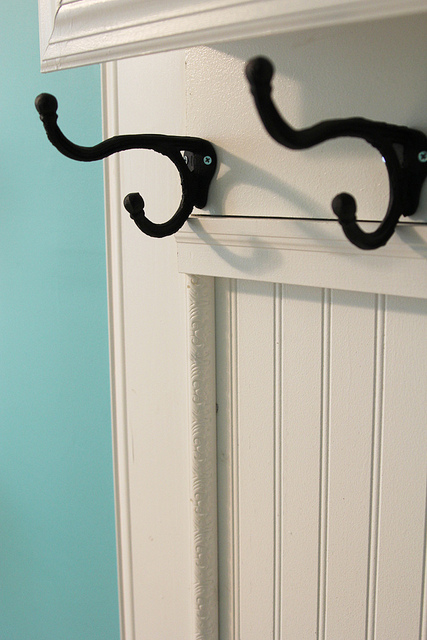 mudroom with beadboard and coat hanger