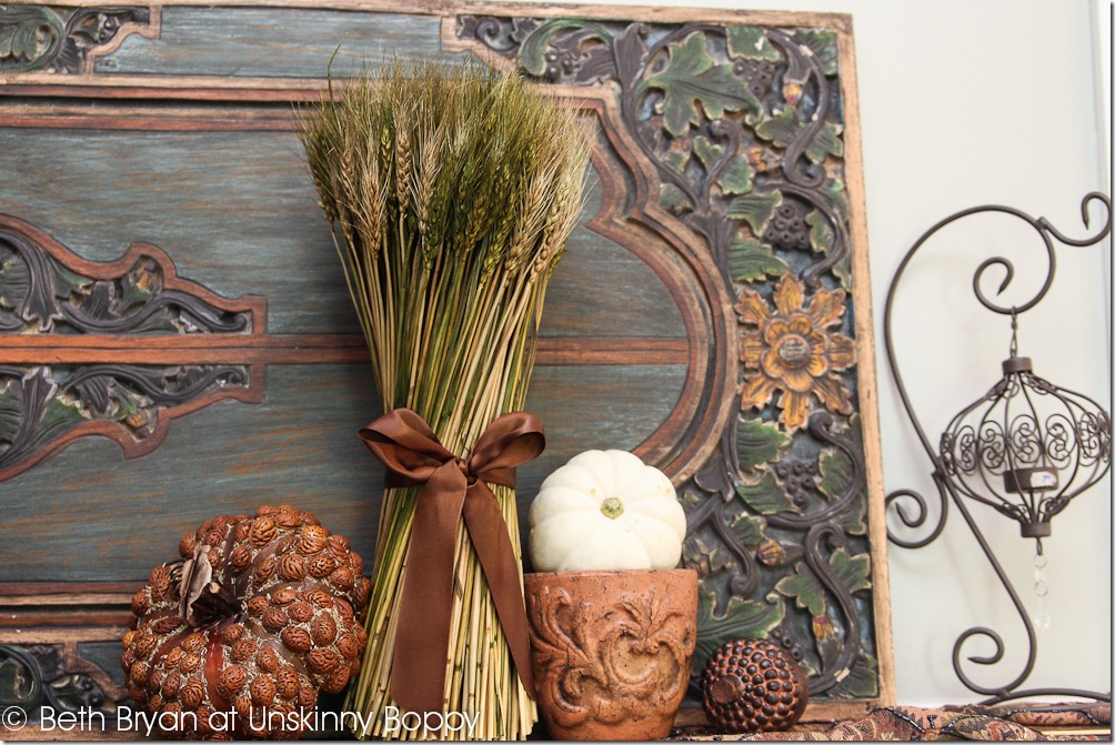 Fall and Thanksgiving Mantel decorating ideas-4