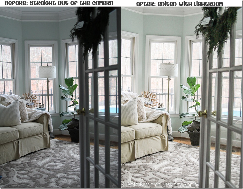 Before and after photos edited with my custom lightroom settings. 