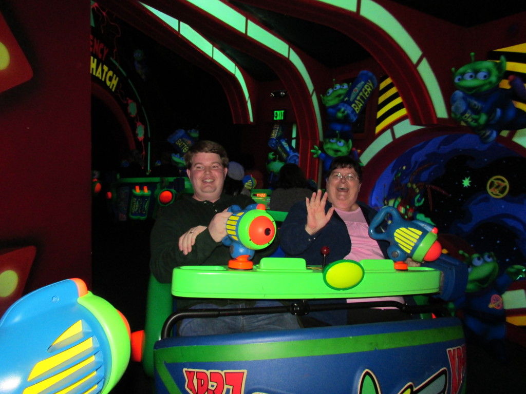 Best rides and attractions for five year olds at Disney - the Buzz Lightyear ride was a hit with the whole family!