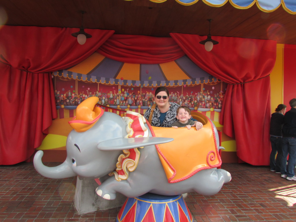 Best rides and attractions for five year olds at Disney - Garrett loved Dumbo, he had so much fun on this ride!