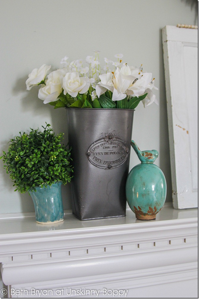 Spring Mantel Decor-2