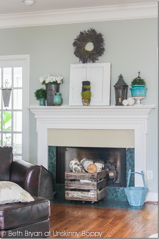 Spring Mantel Decor-5