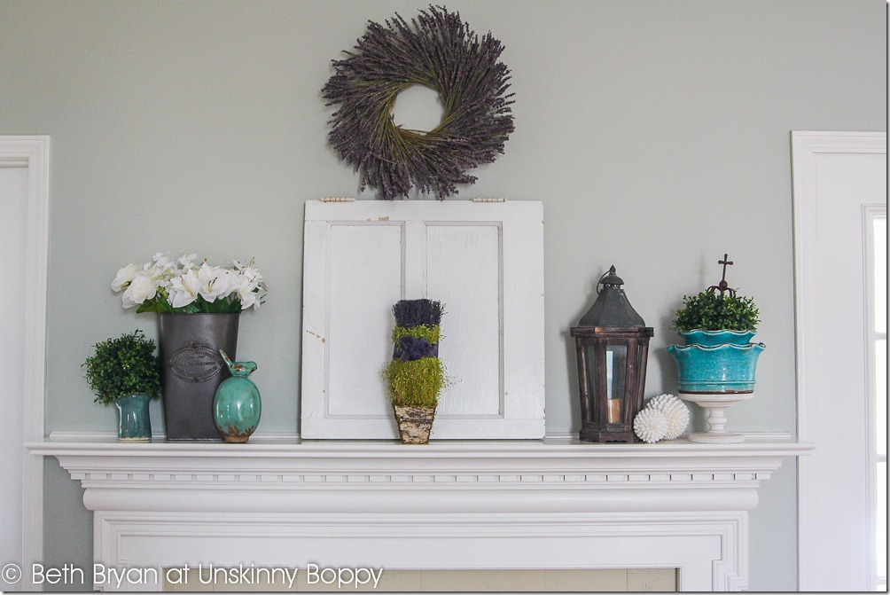 Spring Mantel Decor