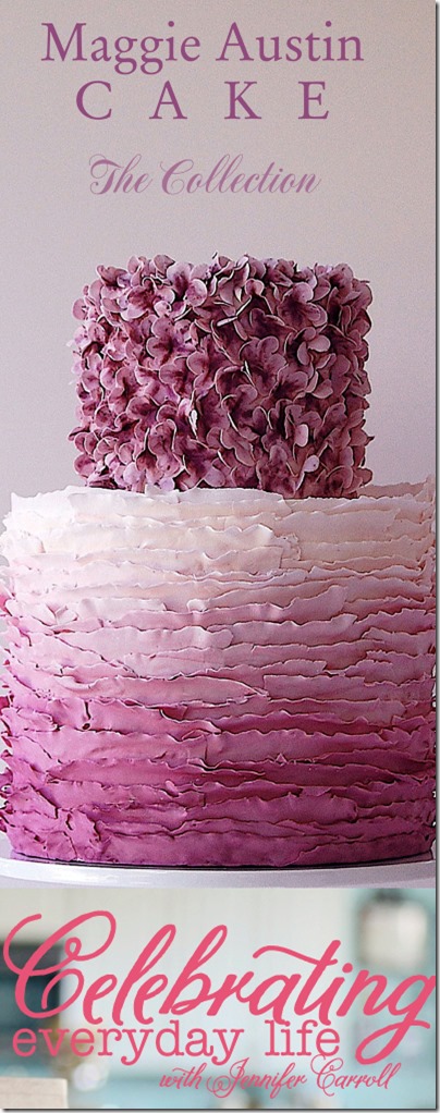 Celebrating Everyday Life Magazine- purple ombre cake