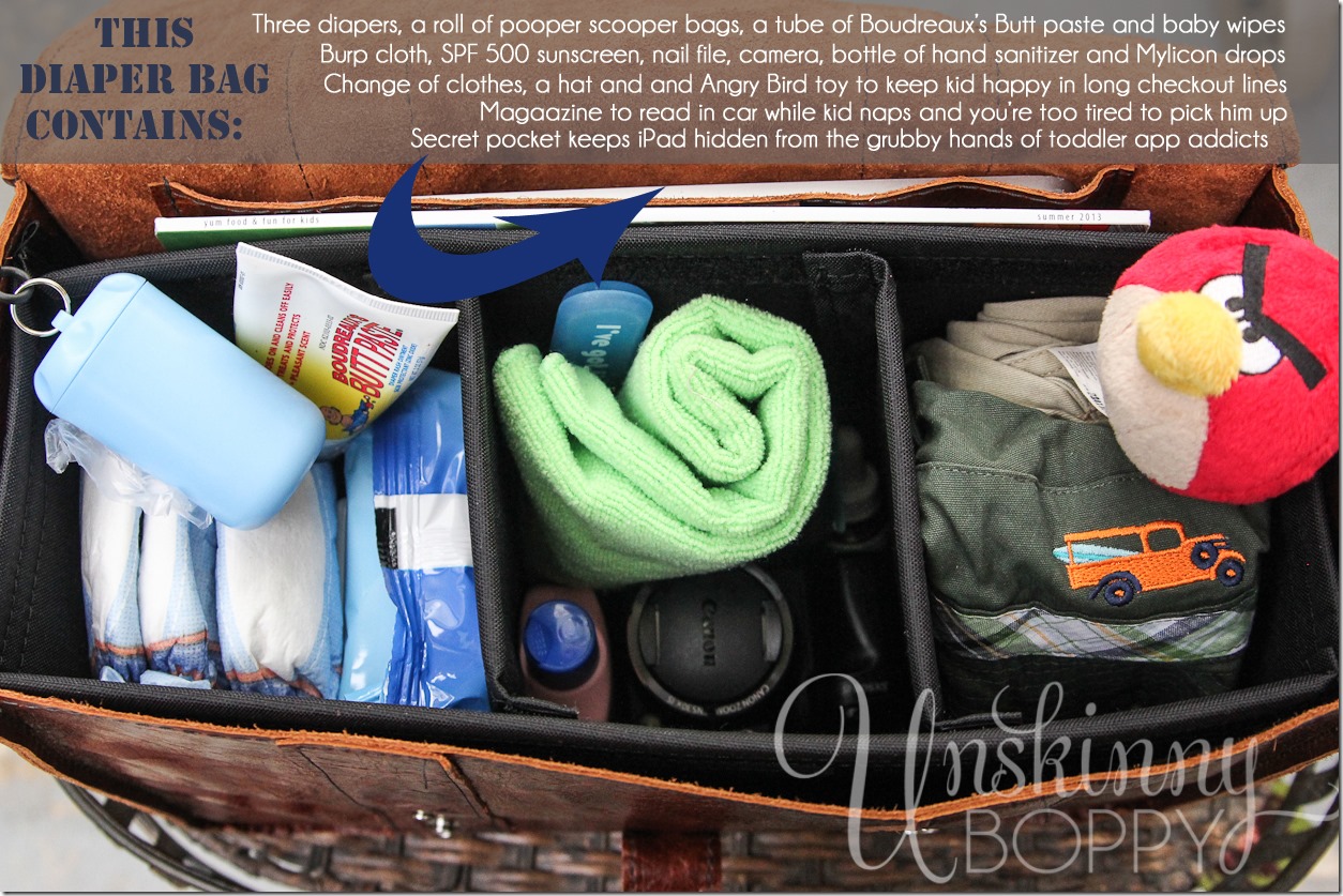 Diaper Bag contents