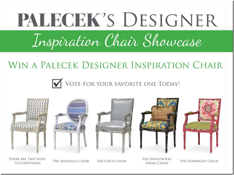 Want to Win One of PALECEK’s Designer Inspiration Chairs? Starting now through April 19th, follow this pin and vote for your favorite chair for your chance to win your favorite PALECEK Designer Inspiration Chair.