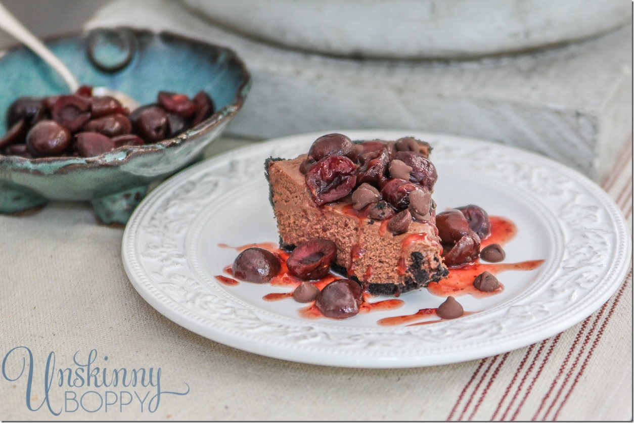 Chocolate Cheesecake with Fresh Cherry Topping Recipe