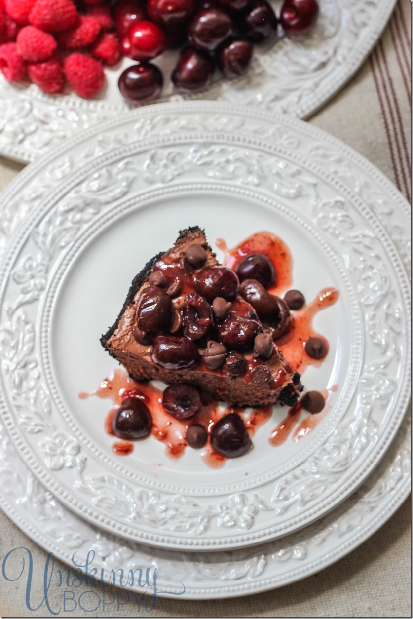 Chocolate Cheesecake with Fresh Cherry Topping Recipe
