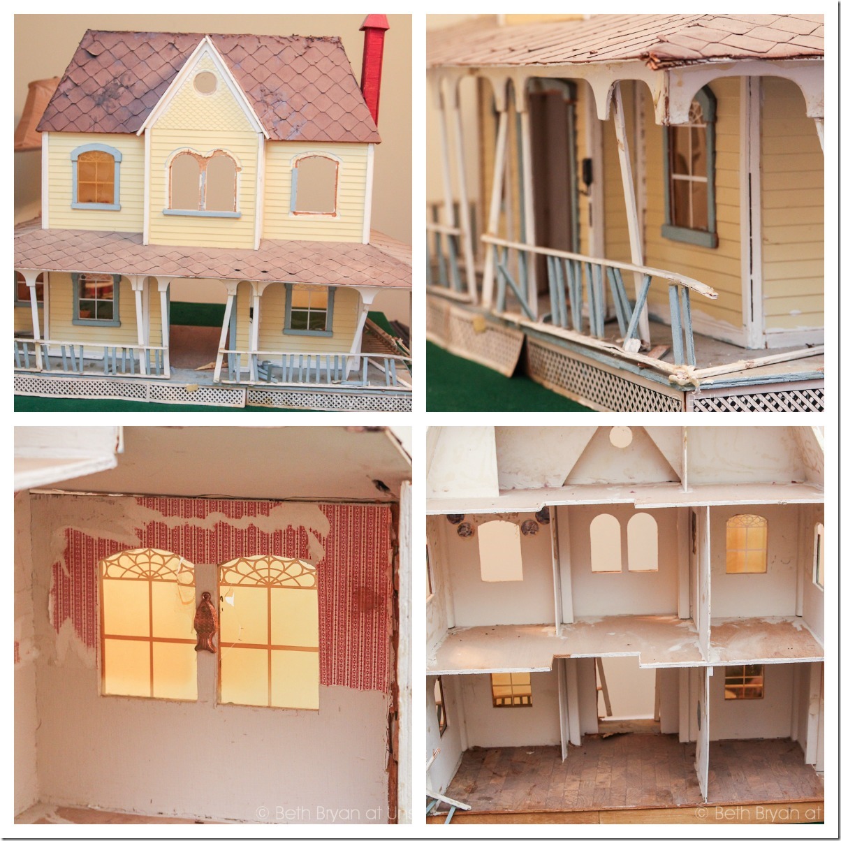 Dollhouse restoration collage