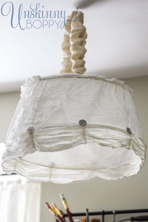 ruffled lampshade from ikea