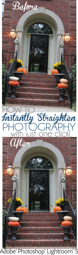 How to straighten photos in lightroom5