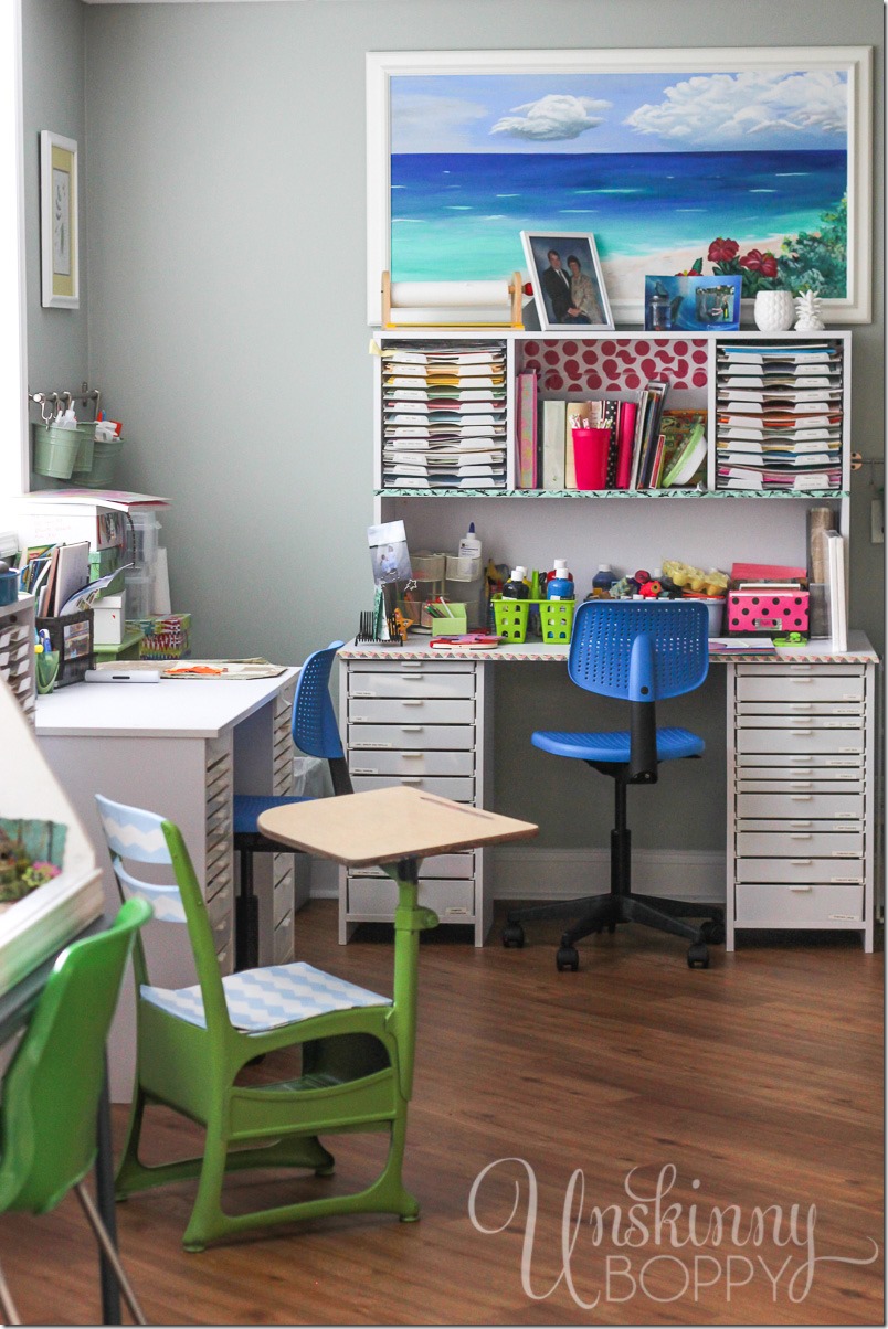 Clever DIY Craft Desks - The Scrap Shoppe