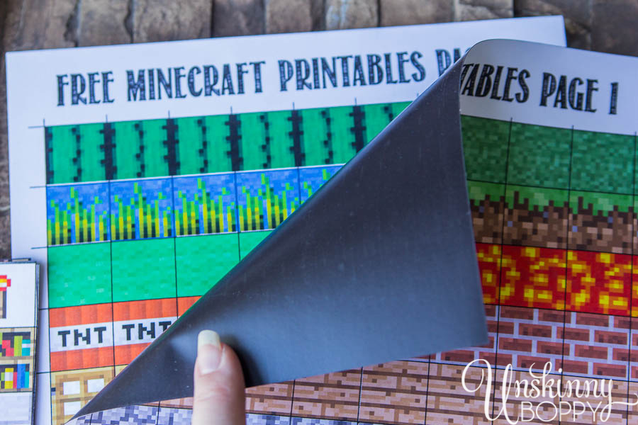 Free Minecraft Magnet Printables-2