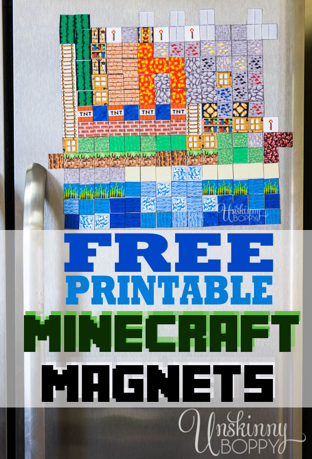 Minecraft Printable Papercraft Ore Blocks - SET 5 - Minecraft Birthday  Party Supplies