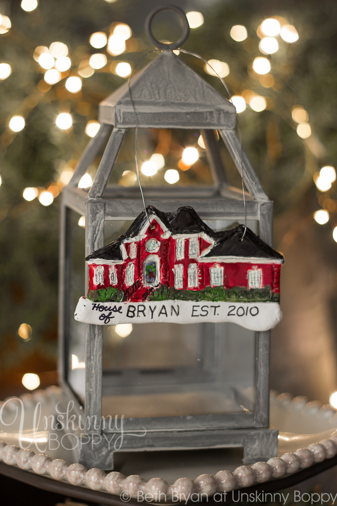 Personalized DIY House replica Christmas Ornaments made from Polymer Clay-2