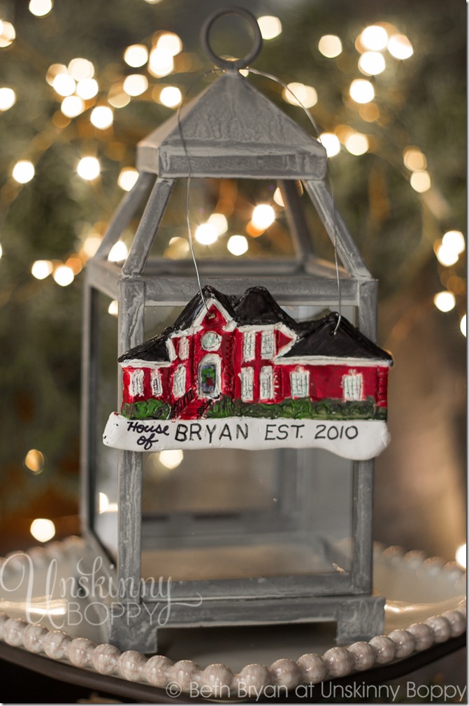 Personalized-DIY-House-replica-Christmas-Ornaments-made-from-Polymer-Clay-2