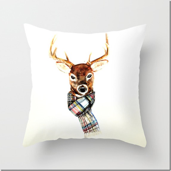 buck deer in scarf