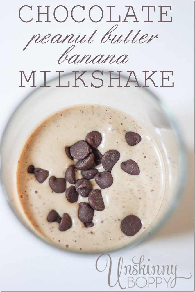 Chocolate Peanut Butter Banana Milkshake Recipes