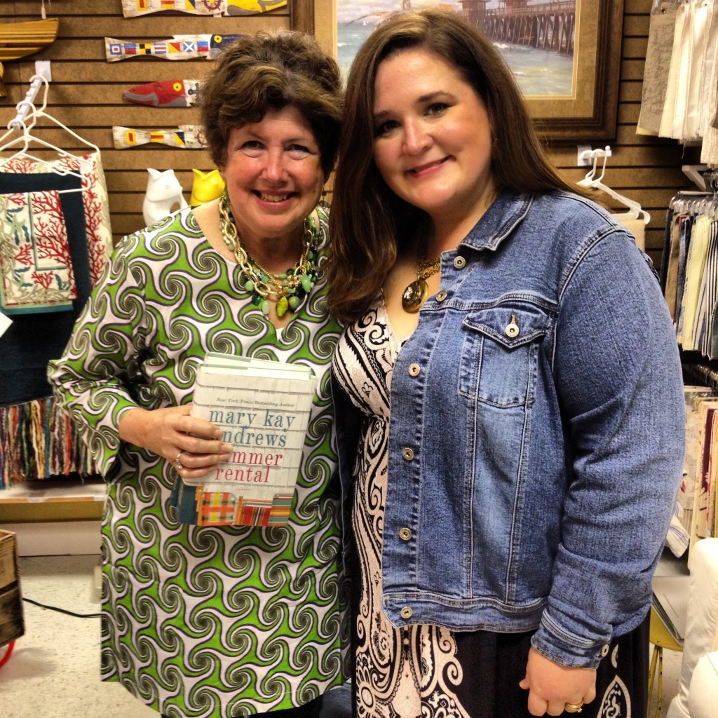 While on my vacation in Tybee Island, Georgia, I got to meet the amazing Mary Kay Andrews!