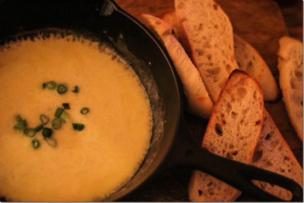 Tybee Island Georgia Vacation - Cheese fondue appetizer from the Tybee Island social club