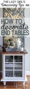 How to Decorate End Tables