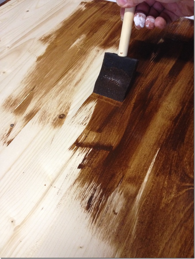 How to Stain Wood with Paint  Staining Wood Using Craft Paint