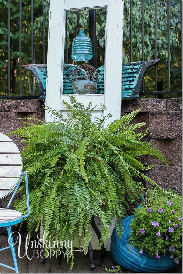 Pool patio decorating with old doors-4