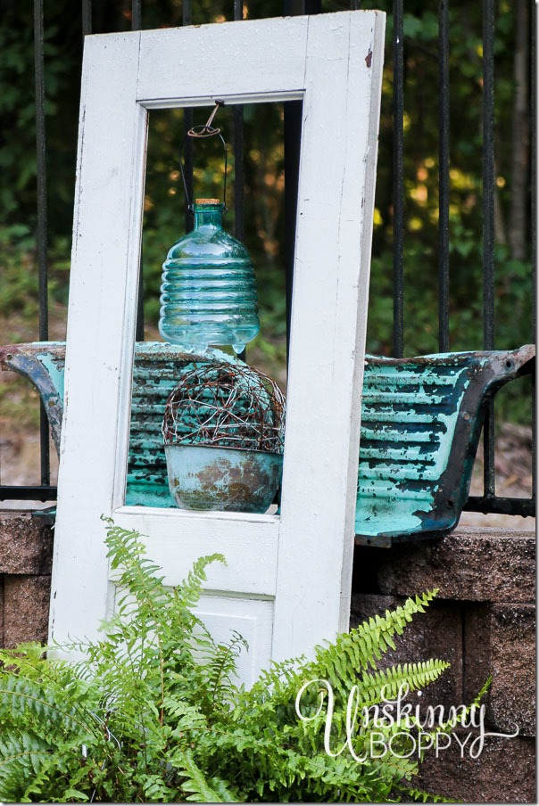 Pool patio decorating with old doors-8