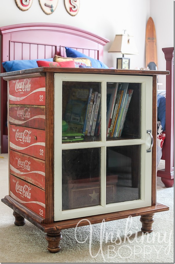 DIY night stands made from old Coca Cola crates-4