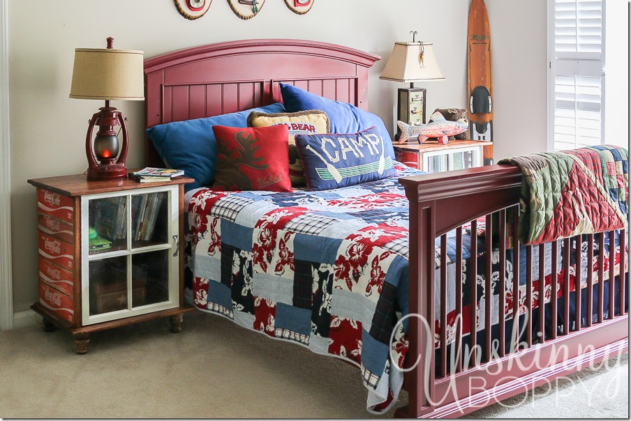 DIY night stands made from old Coca Cola crates-7