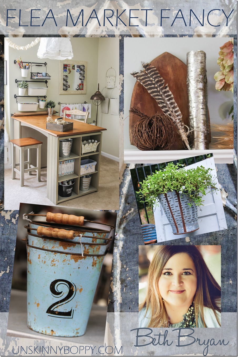 Flea Market Fancy style- come see how a vintage blogger assembles her signature style using reclaimed and found objects.