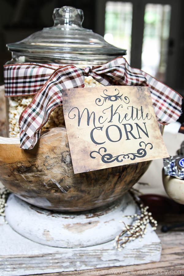 Outlander Party Ideas- McKettle Corn!