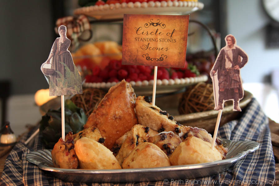 Outlander Party Ideas- Standing Scones