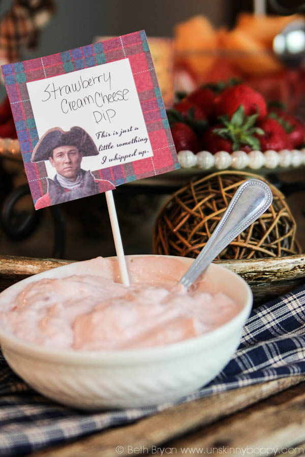 Outlander Party Ideas- Strawberry Whipped Dip