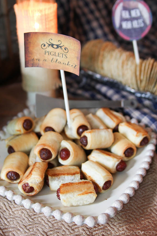 Outlander Party Ideas- Piglets in a blanket