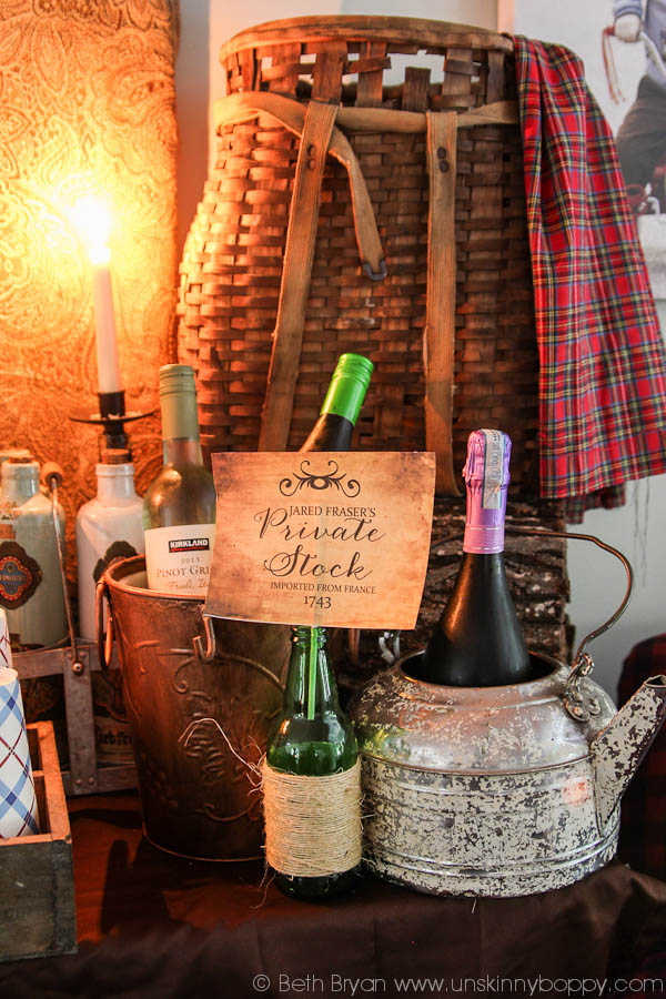 Outlander Party Ideas- Wine