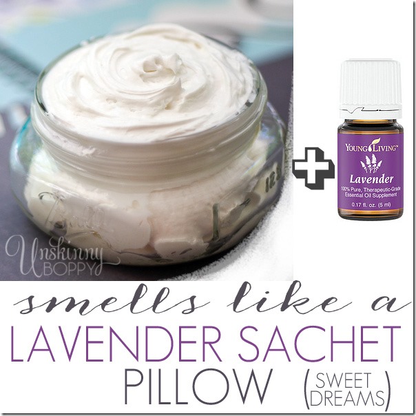 DIY body butter made with lavender essential oil