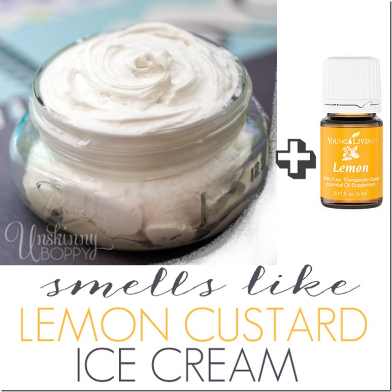 DIY body butter with lemon essential oils