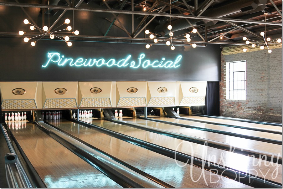 Pinewood Social in Nashville also has a bowling alley. Perfect start to a girls weekend!