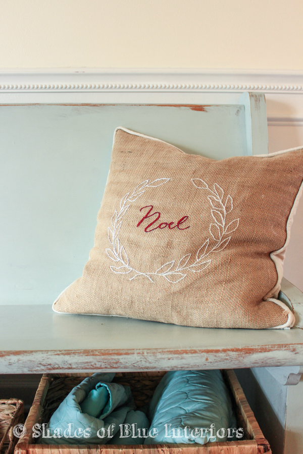 Noel burlap pillow