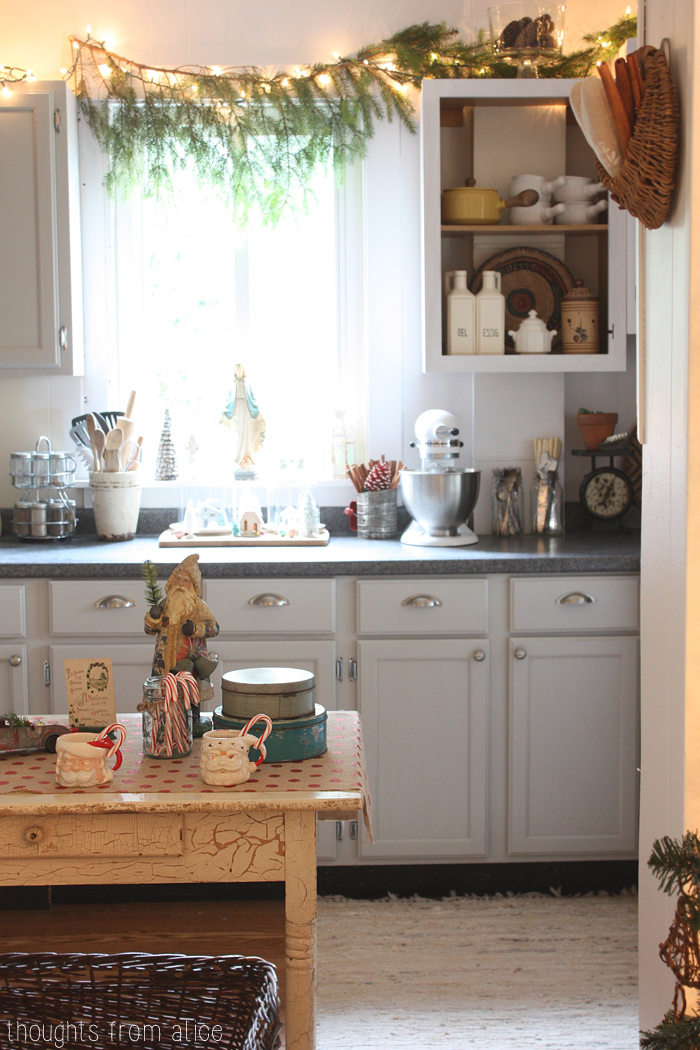 Gray-Kitchen-Decorated-for-Christmas