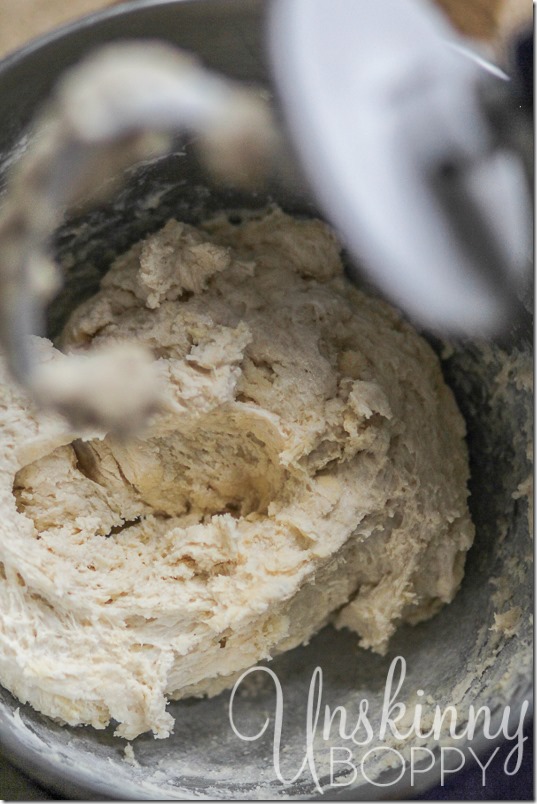 Make sure not to over-knead the dough in the mixer!
