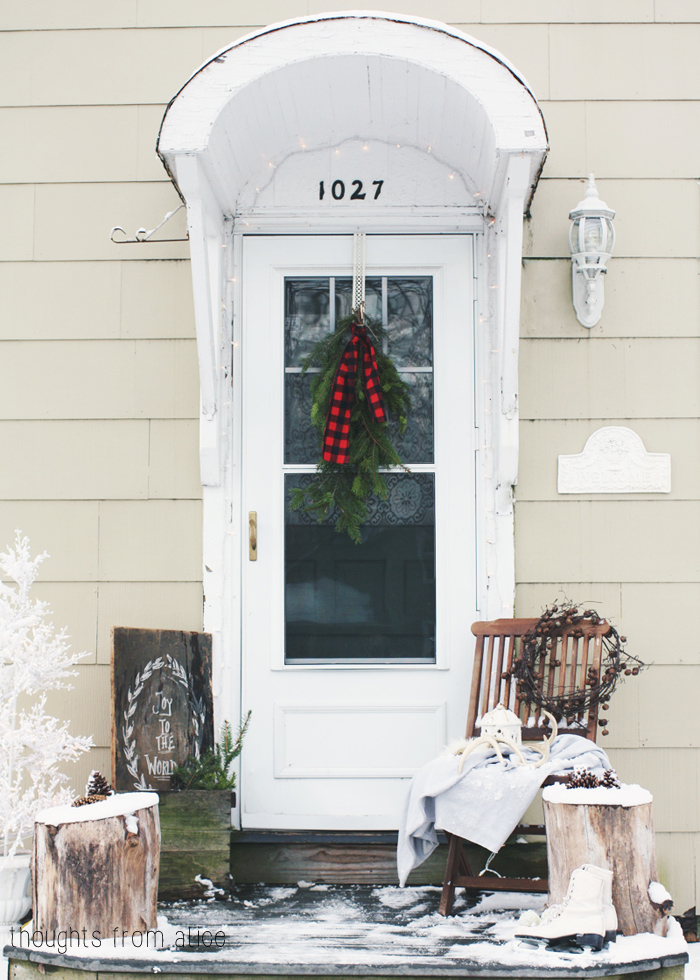 Rustic-Nordic-Style-Front-Porch-in-Winter
