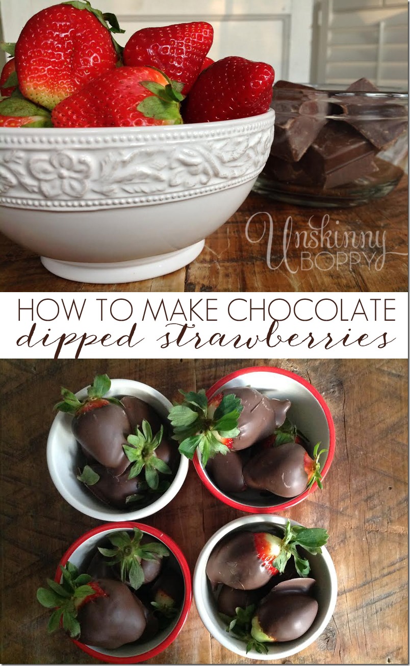 How to make easy chocolate dipped strawberries