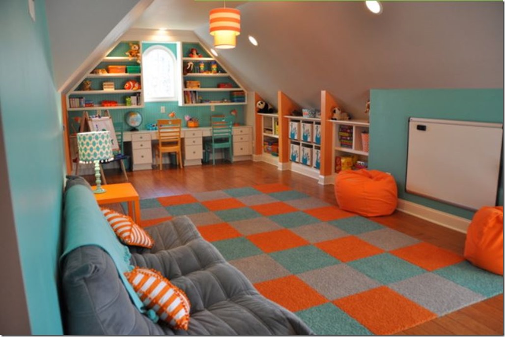 awesome attic playroom