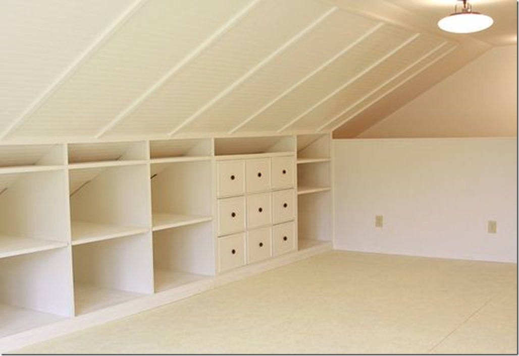 built in attic storage