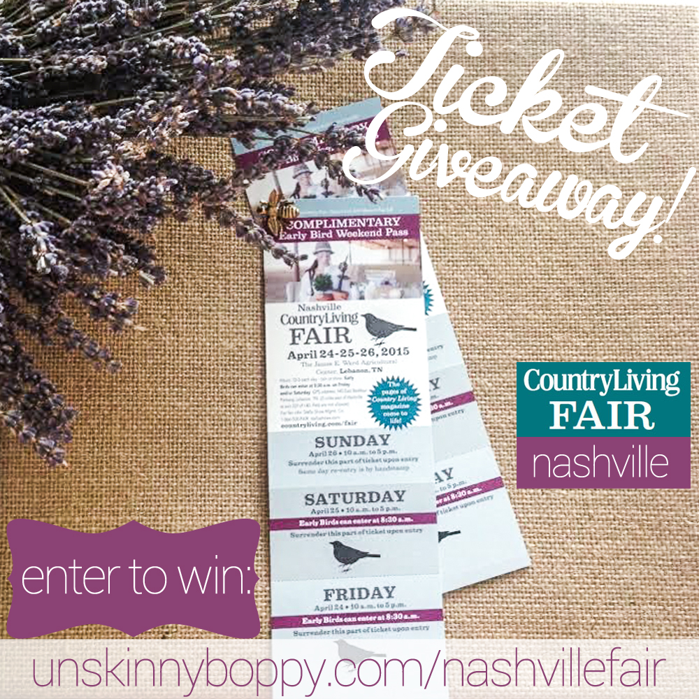 Nashville Country Living Fair Ticket Giveaway copy